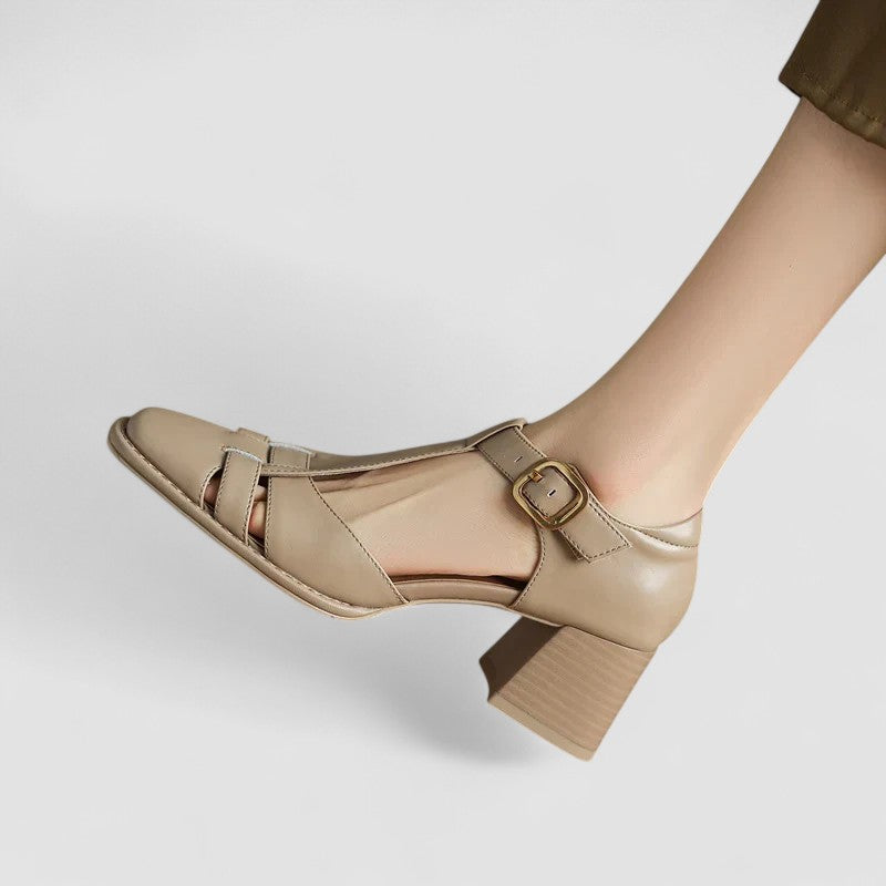 Elyxiana | Orthopaedic Heeled Shoes with T-Strap