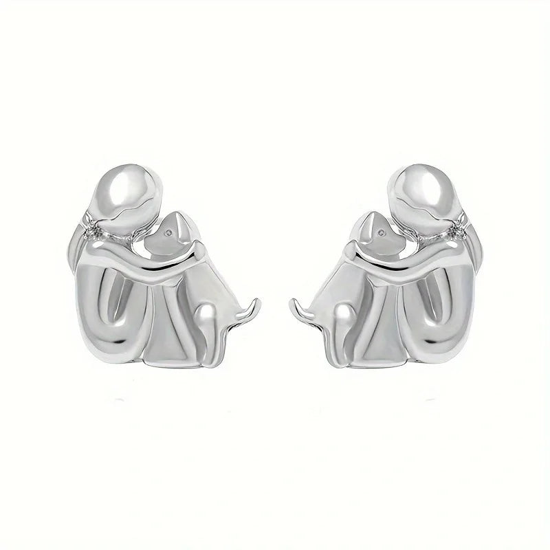 Waverly | Dog Embrace Earring