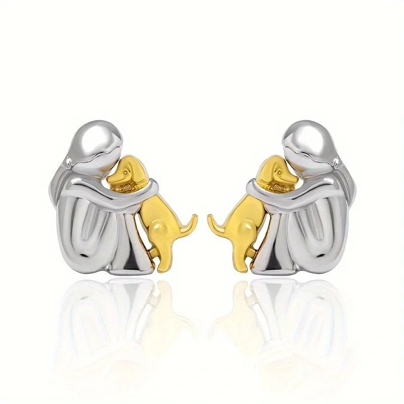 Waverly | Dog Embrace Earring