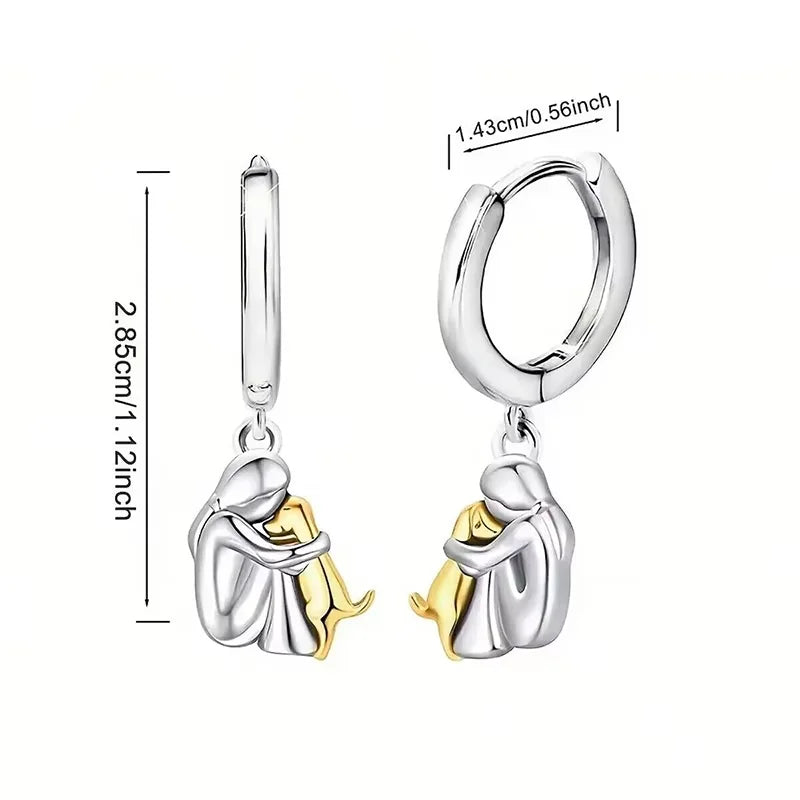 Waverly | Dog Embrace Earrings
