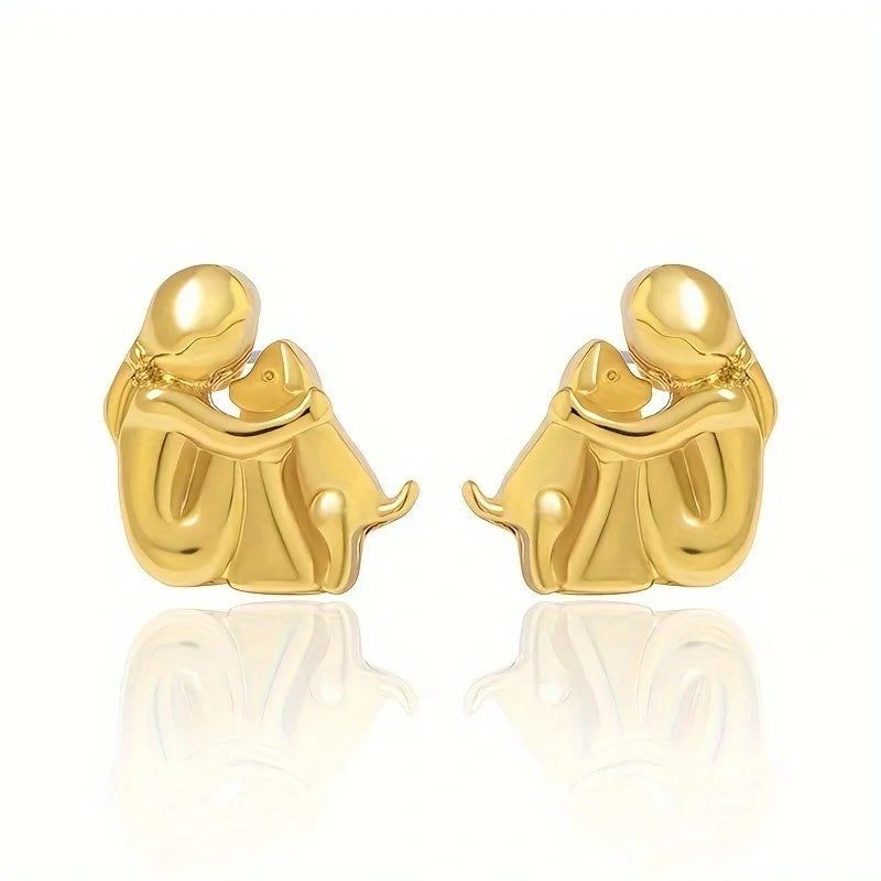 Waverly | Dog Embrace Earring
