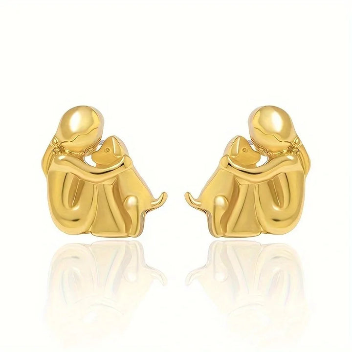 Waverly | Dog Embrace Earring