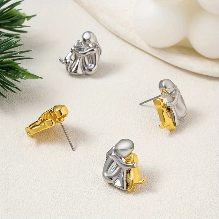 Waverly | Dog Embrace Earring