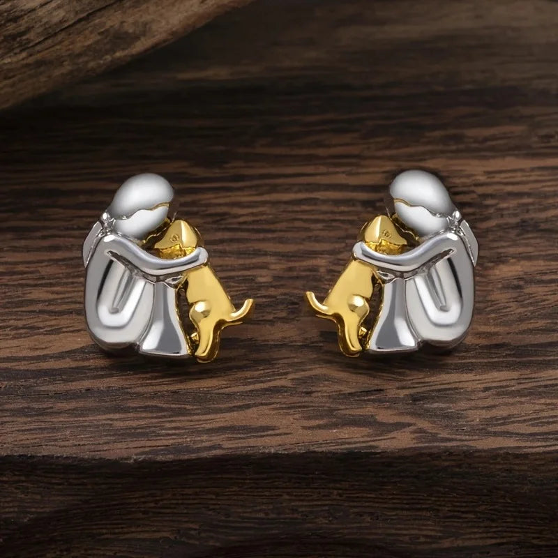 Waverly | Dog Embrace Earring