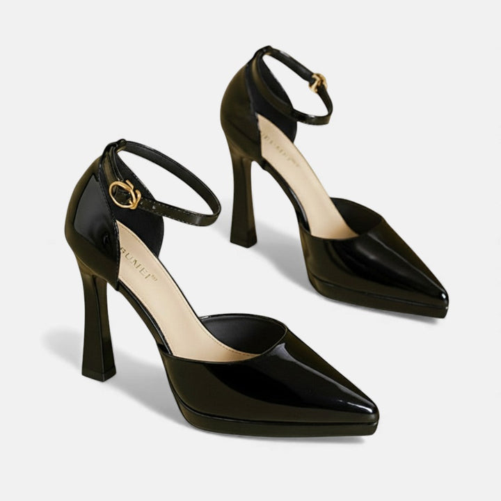 Evette Leather Stiletto Heels