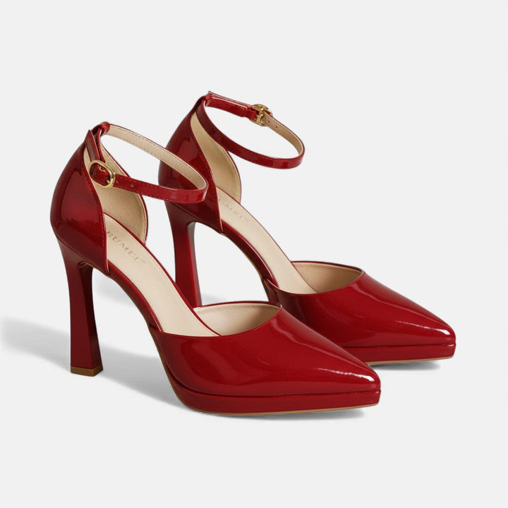 Evette Leather Stiletto Heels